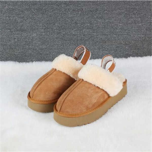 

slippers women 's wear shoes cotton boots flat heel spot warm plush thick bottom snow 2022 wgg size eu34-44, Black