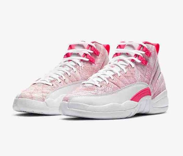 

designer shoes 12 ice cream womens 12s gs white/arctic punch-hyper pink sneakers