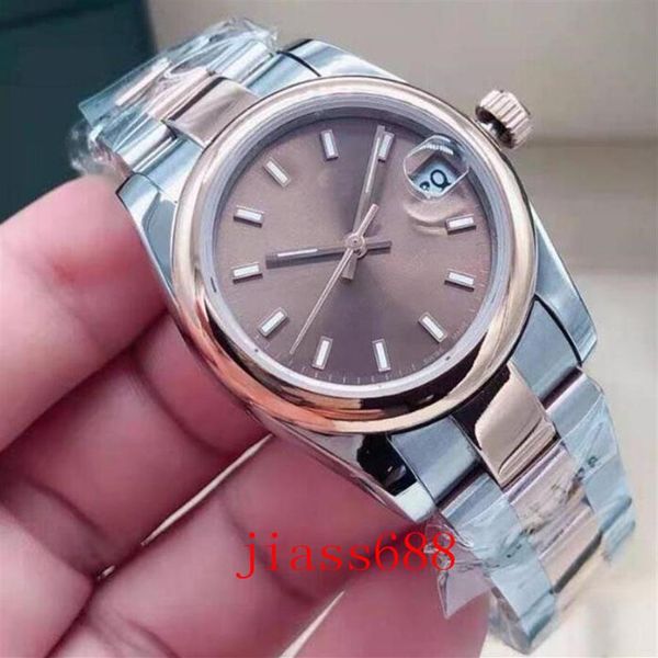 

31mm datejust relogio sapphire fashions women womens master watch watches 2813 self winding automatic movement mechanical date mon320e, Slivery;brown