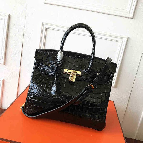 

luxury bags hemess designer handbags crocodile kely women's cow leather portable one