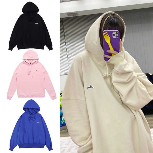 

hoody done women's sweater well hooded women long sleeved loose autumn winter jacket design niche fashion brand hoodies casual sweatshi, Black