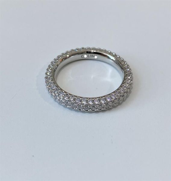

full diamond ring light luxury personality fashion allmatch temperament simple ins niche design jewelry accessories1985826, Silver