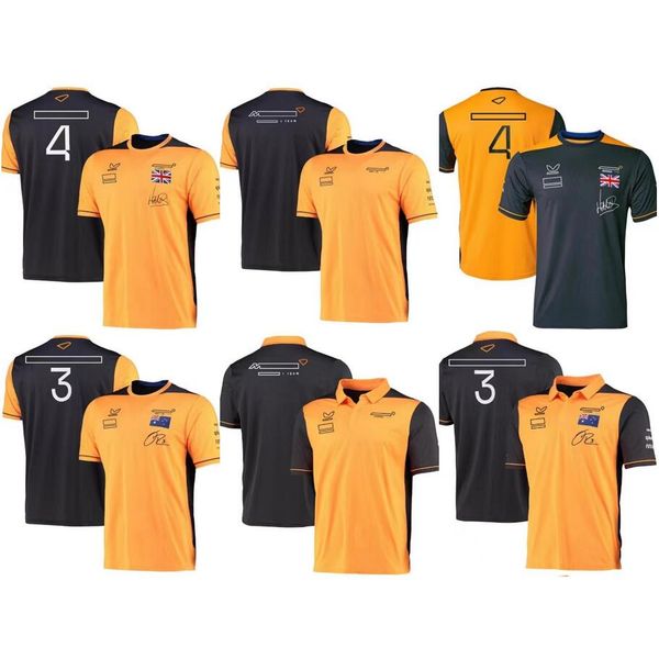

new 2022f1 racing t-shirt summer team short-sleeved jersey same style customization