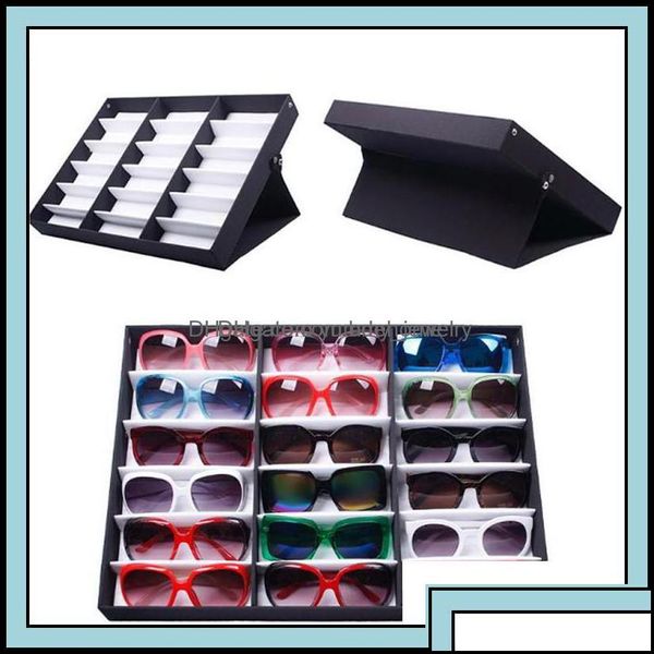 

other other jewelry packaging display fashion sunglass glasses optical frames tray bk price durable storage case box for eyeglass 18 otwyg, Black;white