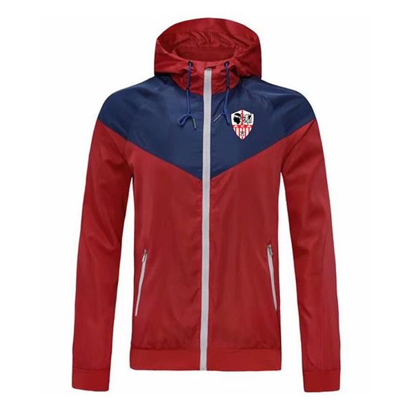 

ajaccio men's football training jacket hooded wind resistant jacket fashion trend windbreaker zipper football autumn jacket196b, Black;brown