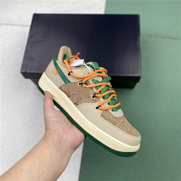 

one 1 men casual shoes cv1724-109 designer des chaussures classic low triple s white black brown sandal outdoor sports fashion women mens tr