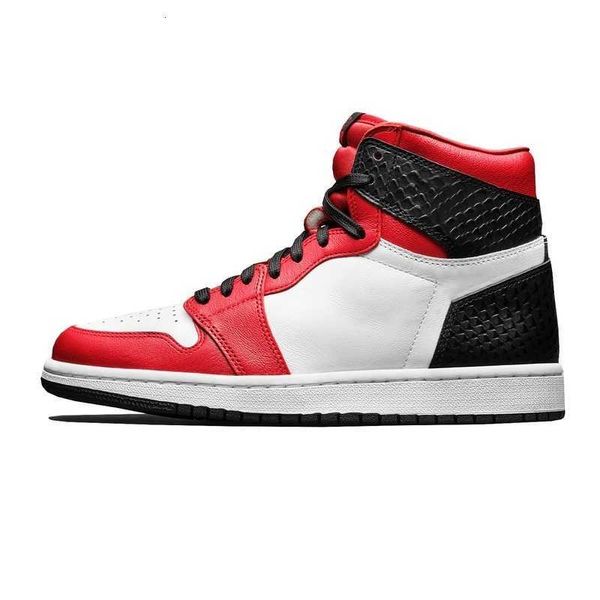 

1 1s court purple pine green obsidian mens jumpman outdoor shoes bred toe satin snake unc men women sneakers sports shoes, Black