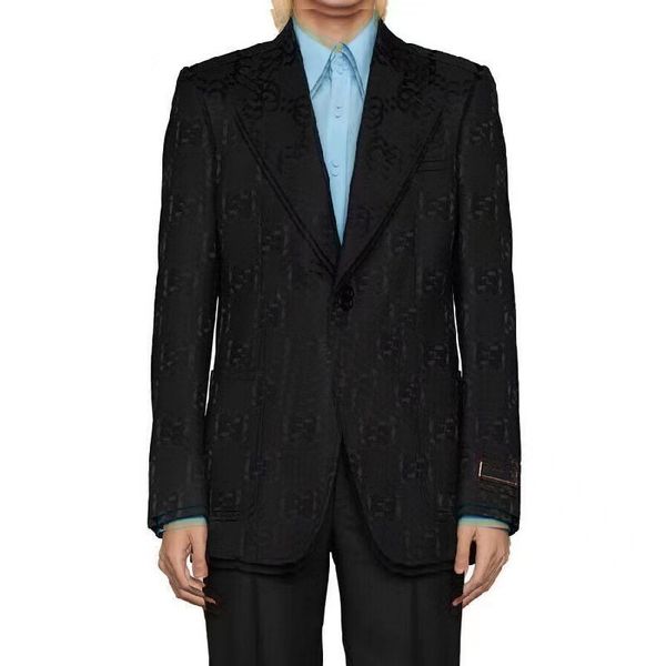 

mens suits blazer italy paris mens luxury jacket brand double g long sleeve jackets suit wedding dress b88, White;black