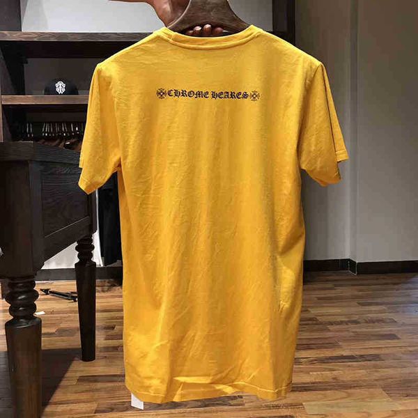 

20 fashion brand new sunset yellow men's and women's t sanskrit print short sleeve round neck cotton t-shirt, White;black