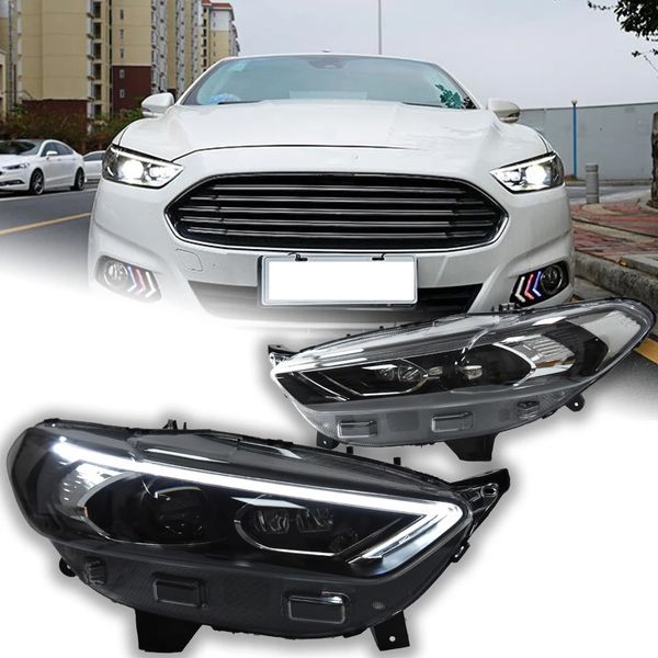 

car styling headlights for ford fusion headlight assembly 20 13-20 19 mondeo led headlight lens auto accessories