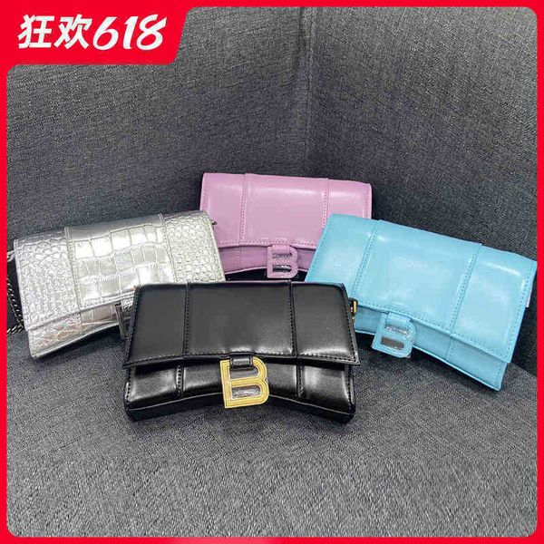 

designer balenciga hourglass bag correct women handbag fashion trend b letter leather crocodile chain cow one shoulder messenger