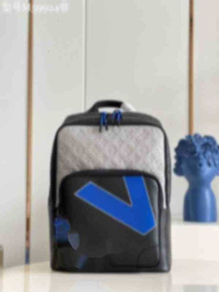 

school bags m59924 dean backpack luxury brand designer men backpacks real leather travel bag handbags women handles boston totes q391, Black;white