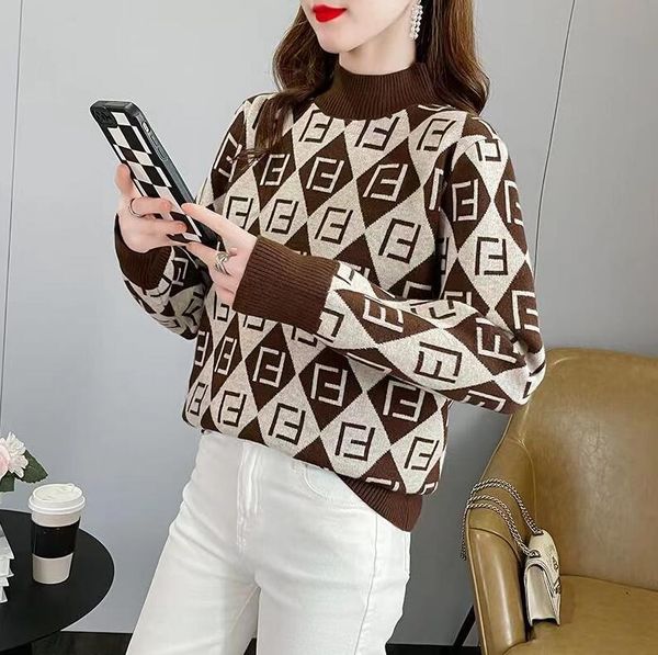 

women's sweaters all/winter designer color matching knitted cardigan age-reducing loose sweater slim outerwear jacket, White;black