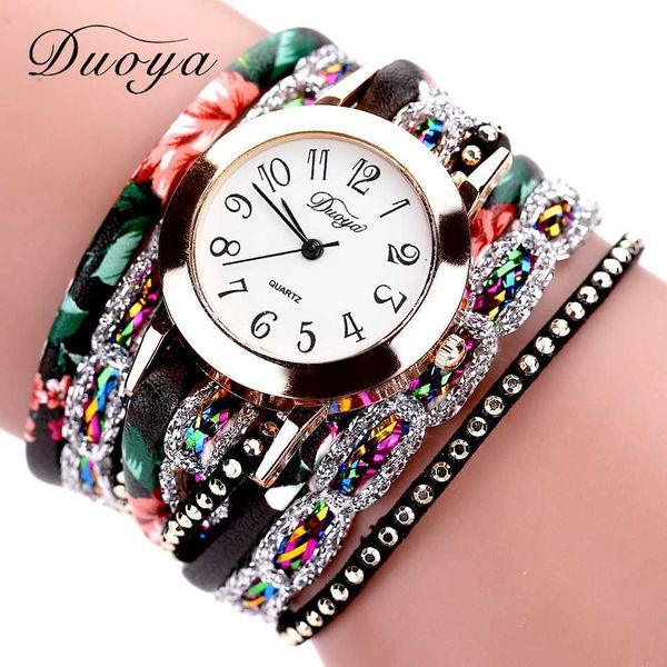 

watches 2019 brand luxury women flower popular quartz diamond leather bracelet female ladies gemstone dress wrist watch ywyz, Slivery;brown