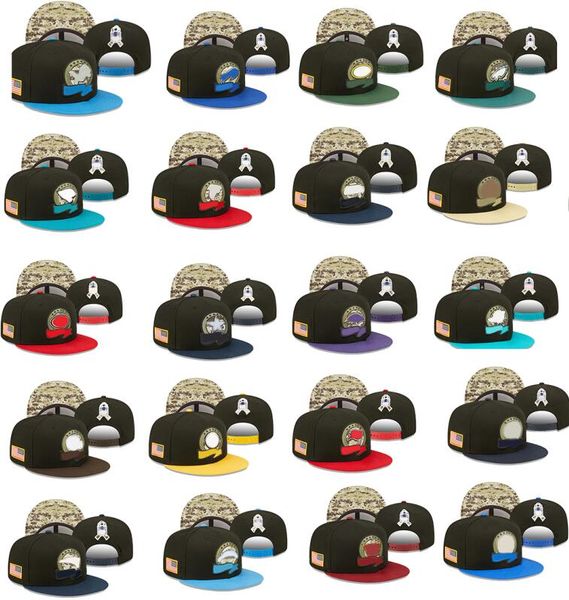 

salute to service snapback hats football hat teams caps snapbacks adjustable mix match order all team kingcaps store 2022 fashion dhgate wea, Black;white