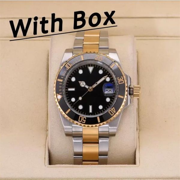 

u1 aaa quality ceramic bezel mens watches automatic mechanical 2813 movement watch luminous sapphire waterproof sports self-wind 301o, Slivery;brown