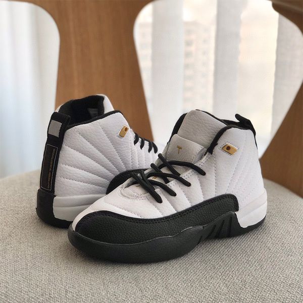 

jumpman kids basketball shoes 12s 12 black deadly pink gym red athletic sneakers kid shoe xii toddler children sport sneaker leather trainer