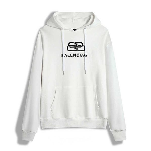 

hoodies balencigas trendy paris designer b family's the same men and women. 2022 spring autumn trend hsome loose long sleeved, Black
