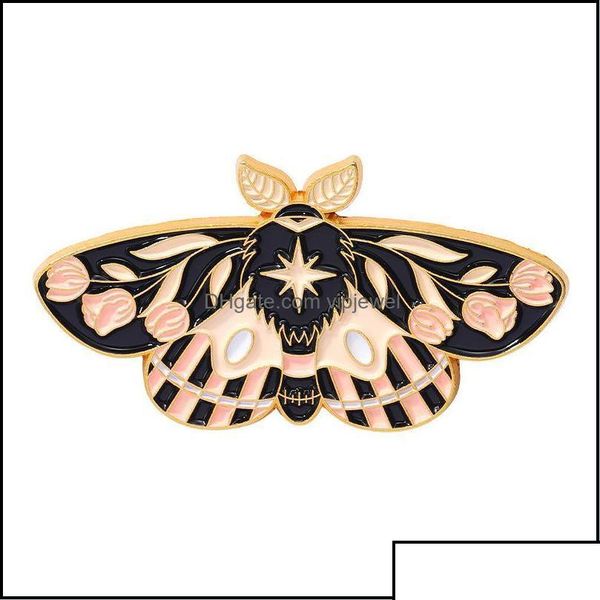 

pins brooches pins brooches jewelry cartoon butterfly moth brooch alloy animals series lapel flower leaf moon enamel cor bad otsvr, Gray