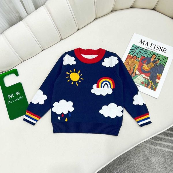 

sets/suits women's knits & tees children's autumn and winter new boys and girls' cartoon cat bear jacquard knitting long slee