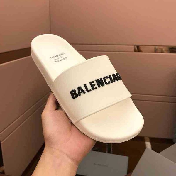 

designer balenciga pool slipper family b paris slippers fashion couples one-way classic letters casual wear anti slip trend beach shoes with, Black