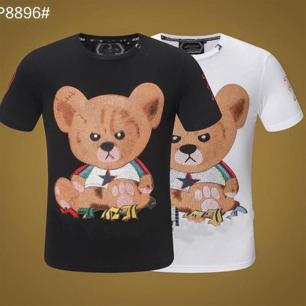 

19ss mens stylist t shirt comfortable cotton women casual sport short sleeve mens round neck sport tees black white 2 colors #2211289p, White;black
