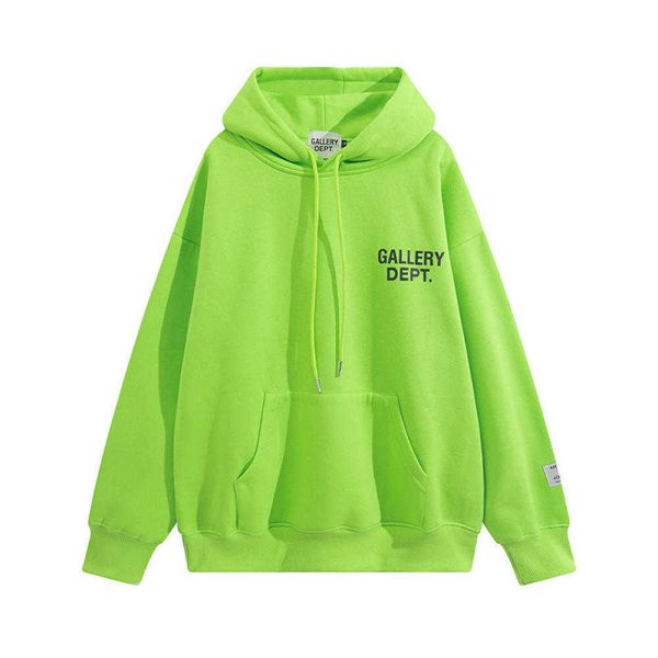 

hoody mens women designers galleryy depts hoodies pullover tide brand simple letter hooded sweater high street loose jacket men and qual, Black