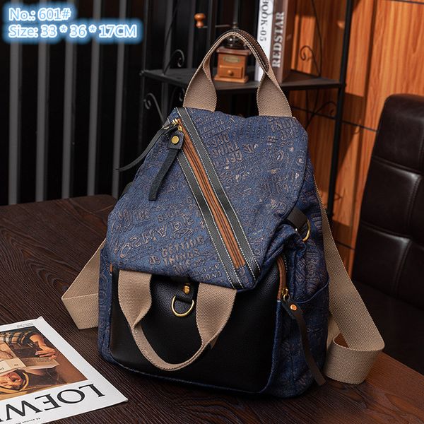 

wholesale factory ladies shoulder bags 2 colors everyday joker light casual rucksack college style personality letters fashion handbag large