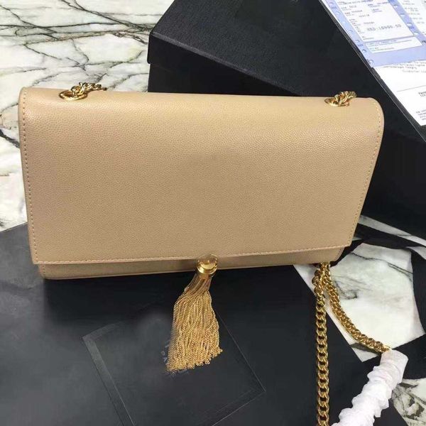 

new classic chain bag purse handbag with tassel clutch bags women genuine leather shoulder bag totes crossbody