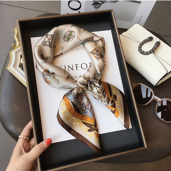 

fashion small silk square scarf for women shawl wrap wool men sciarpa neckerchief luxury silk mens designer scarves cashmere scarfs echarpe, Blue;gray