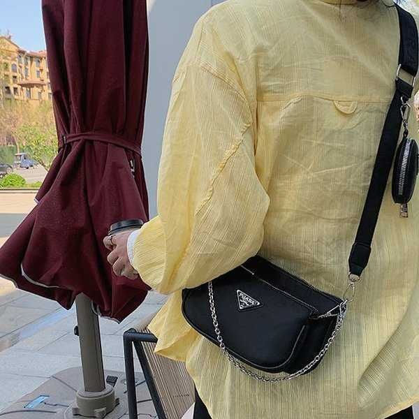 

high version bag sling single shoulder armpit oxford cloth chain three one women's bag messenger purses
