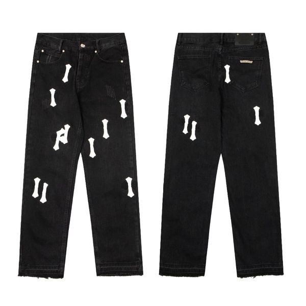 

for men jeans designer jeans mens jean long straight pants casual hip hop zipper trousers cotton denim fashion style pencil side pockets dis, Blue