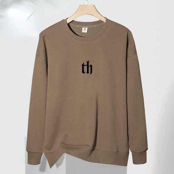 

fashion brand men's sweater 2022 autumn new loose round neck coat men, Black