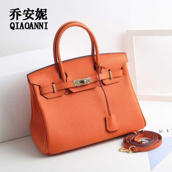 

bag birkins handbags designer joanne 2022 trendy cow women's handbag one shoulder crossbody original logo leather zc
