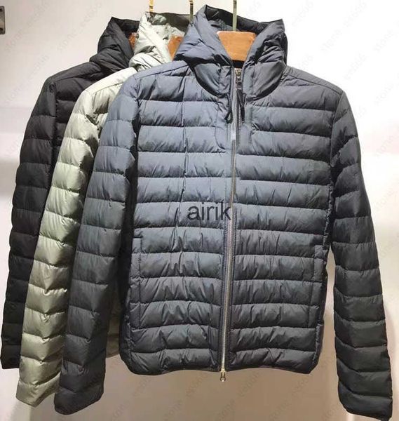 

2021 mens designer fashion down jackets islad brand luxury hooded jacket 3 colors eu size m-xxl, Black