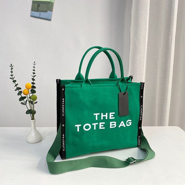 

on the go tote green bag handbags large-capacity shoulder fashionable portable female packs luxury canvas practical briefcase letter purse d