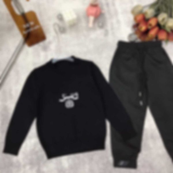 

sets/suits clothing sets boys' embroidery sweater set autumn boys' children's funny loose crew neck sweatpants