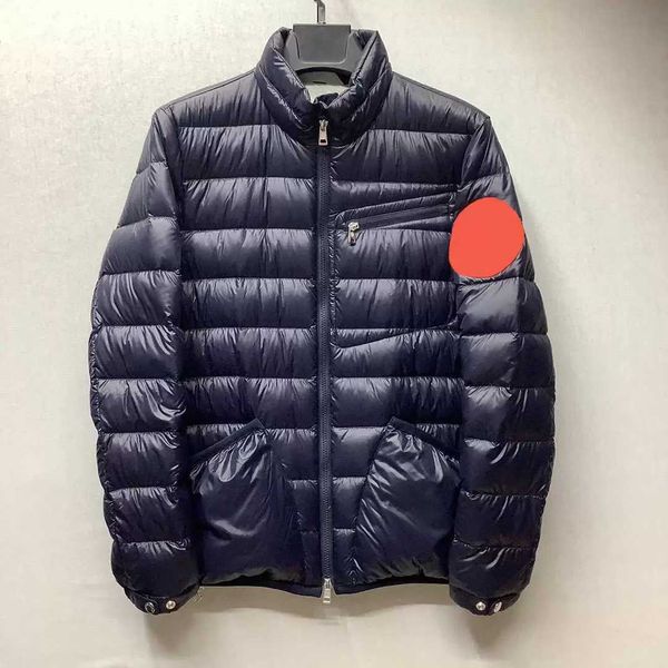 

designer french brand mens down jackets luxury flocking large armband parkas womens downs jacket 001, Black