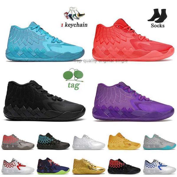 

lamelo basketball shoes lamelos ball mb.01 unc not from here red blast rick and morty queen city