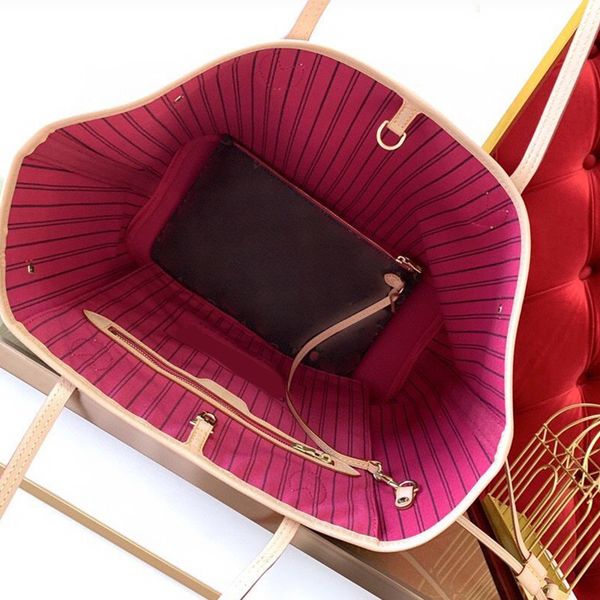 

MIRROR Bags Designer Bag Handbag Wallet Fashion Leather Messenger Old Flower Brown Shoulder Women Bags, Flowers red