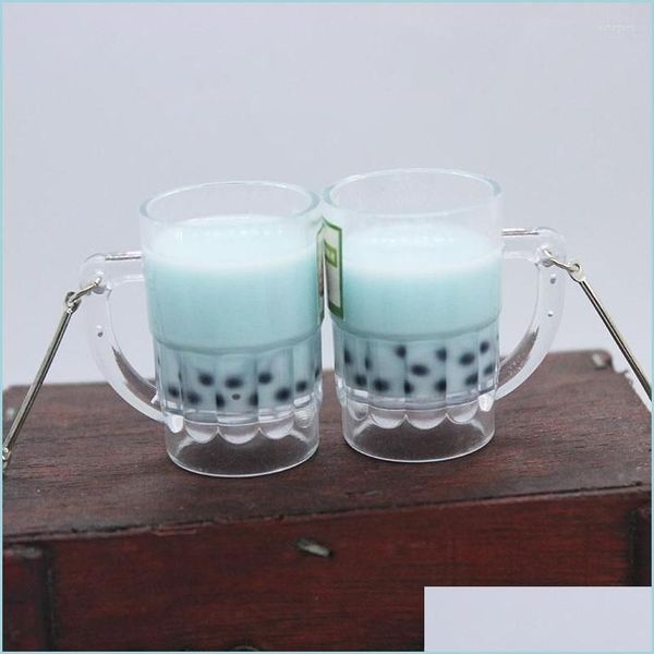 

dangle chandelier dangle earrings hypoallergenic funny simation resin big milk tea cup earring for women girls jewelry charms frie dhfav, Silver
