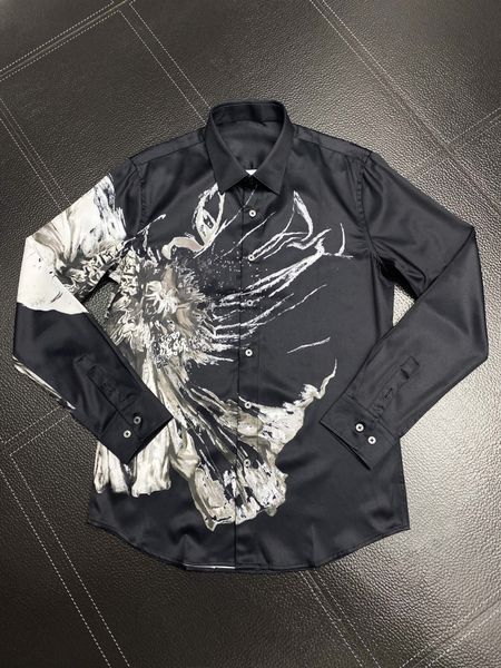 

men's dress shirt slim fit flex collar stretch pint brand clothing men long sleeve dress shirts hip hop style quality cotton 12621, White;black