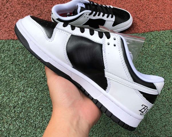 

designer shoes basketball high skateboard duks low black white red leisure sneakers