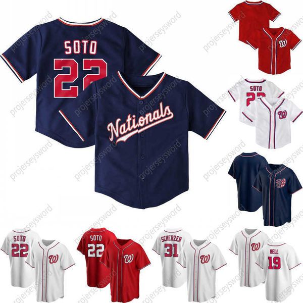 

baby preschool 19 josh bell jersey stephen strasburg juan soto victor robles kyle schwarber andrew stevenson trea turner ryan zimmerman, White;black