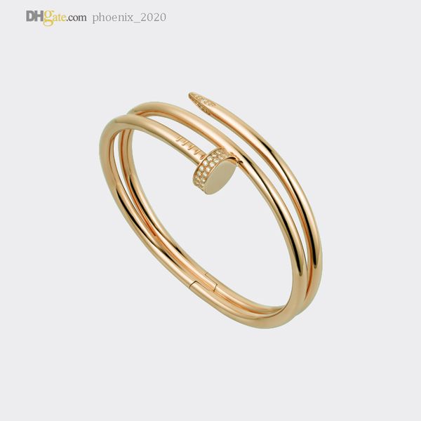 

bangle classic nail bracelet carti bracelets designer for women 2.0 diamonds gold bracelet jewelry titanium steel gold-plated never fade not, Black