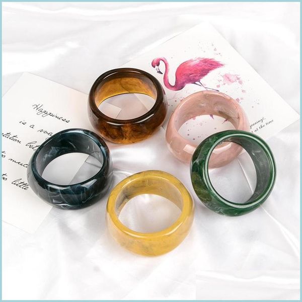 

bangle bangle women fashion irregar wide resin bangles for wholesale drop delivery jewelry bracelets dh5eq, Black