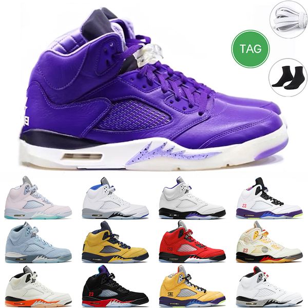 

5 retro men basketball shoes 5s camo 3 sail white cement concord oregon international alternate raging flight metallic mens trainer sports s