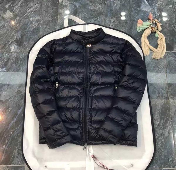 

monclair designer mens motorcycle down jacket acorus series autumn light style street luxury high-quality jackets, Black