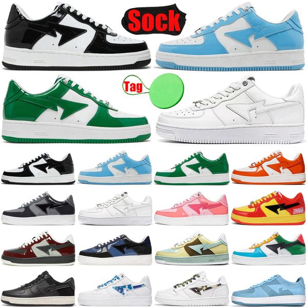 

new og casual shoes bapestas sk8 sta low baped designer casual shoes mens womens shoe lows black green camo combo pink plate-forme luxury tr
