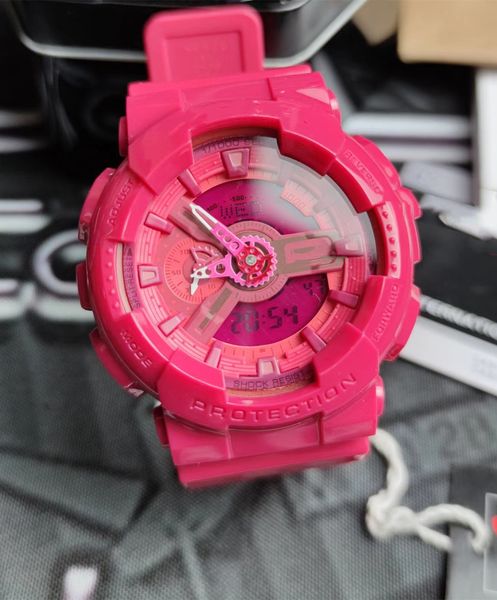 

2022 original shock watch men sport g watches army military shocking waterproof watch all pointer work digital wristwatch, Slivery;brown